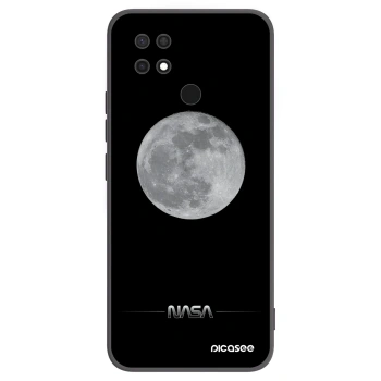 Picasee Xiaomi Redmi 10C Hülle - Schwarzes Silikon - Moon Minimal