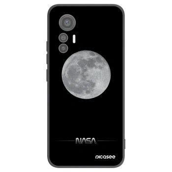 Picasee Xiaomi 12 Lite Hülle - Schwarzes Silikon - Moon Minimal