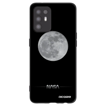 Picasee OPPO A94 5G Hülle - Schwarzes Silikon - Moon Minimal
