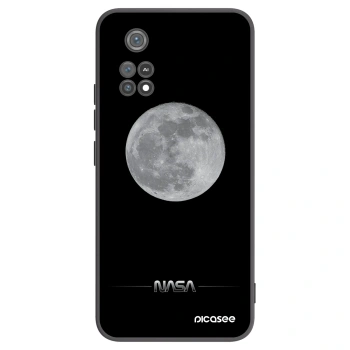 Picasee Xiaomi Poco M4 Pro Hülle - Schwarzes Silikon - Moon Minimal