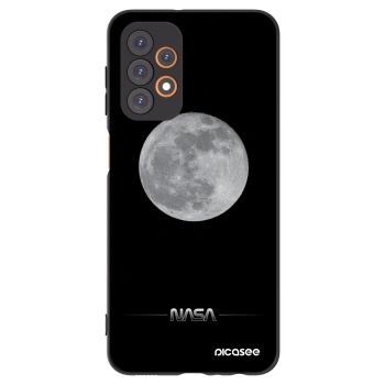 Picasee Samsung Galaxy A23 A235F 4G Hülle - Schwarzes Silikon - Moon Minimal