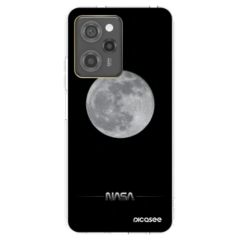 Picasee Xiaomi Poco X5 Pro Hülle - Schwarzes Silikon - Moon Minimal