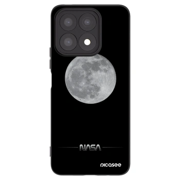 Picasee Honor X8a Hülle - Schwarzes Silikon - Moon Minimal