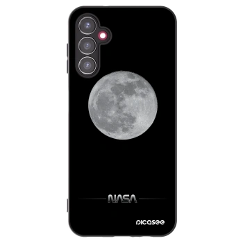 Picasee Samsung Galaxy A14 4G A145R Hülle - Schwarzes Silikon - Moon Minimal