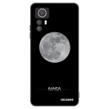 Picasee Xiaomi Redmi Note 12S Hülle - Schwarzes Silikon - Moon Minimal