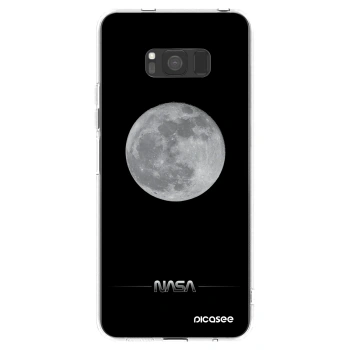 Picasee Samsung Galaxy S8 G950F Hülle - Transparentes Silikon - Moon Minimal