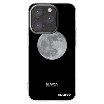 Picasee Apple iPhone 15 Pro Hülle - Transparentes Silikon - Moon Minimal