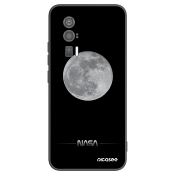 Picasee Xiaomi Poco F5 Pro 5G Hülle - Schwarzes Silikon - Moon Minimal