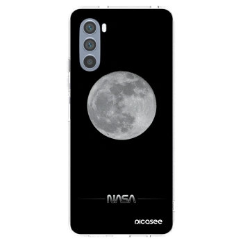 Picasee Motorola Moto G62 Hülle - Transparentes Silikon - Moon Minimal