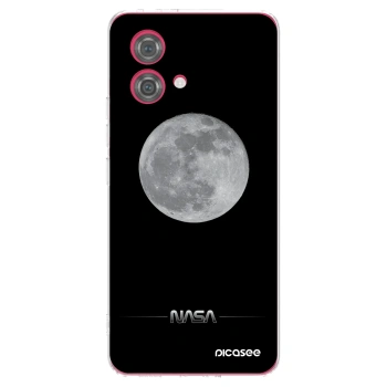 Picasee Motorola Moto G84 5G Hülle - Transparentes Silikon - Moon Minimal