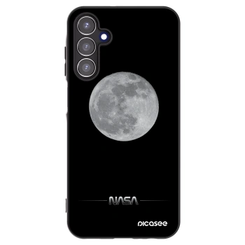 Picasee Samsung Galaxy A15 A156B 5G Hülle - Schwarzes Silikon - Moon Minimal