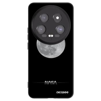 Picasee Xiaomi 14 Ultra Hülle - Schwarzes Silikon - Moon Minimal
