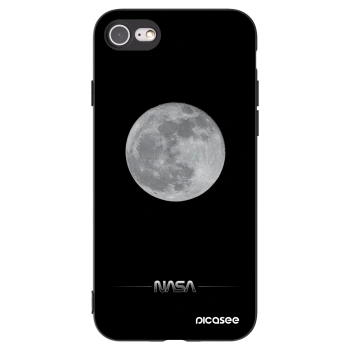Picasee Apple iPhone 8 Hülle - Schwarzes Silikon - Moon Minimal