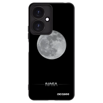 Picasee Xiaomi Redmi 13C 5G Hülle - Schwarzes Silikon - Moon Minimal