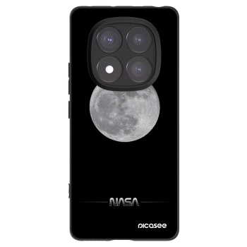 Picasee Xiaomi Redmi Note 14 Pro+ 5G Hülle - Schwarzes Silikon - Moon Minimal