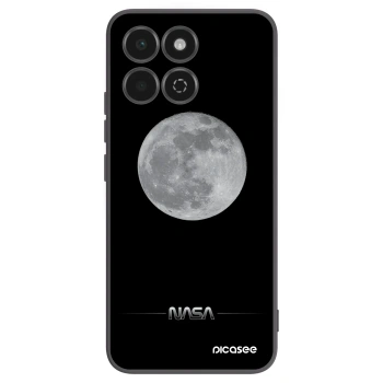 Picasee Honor 200 Smart 5G Hülle - Schwarzes Silikon - Moon Minimal