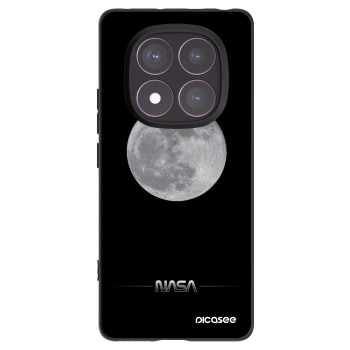 Picasee Xiaomi Redmi Note 14 Pro 4G Hülle - Schwarzes Silikon - Moon Minimal
