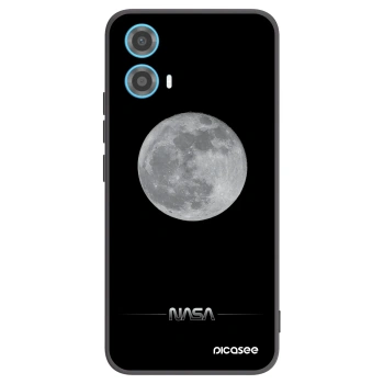 Picasee Motorola Moto G34 5G Hülle - Schwarzes Silikon - Moon Minimal