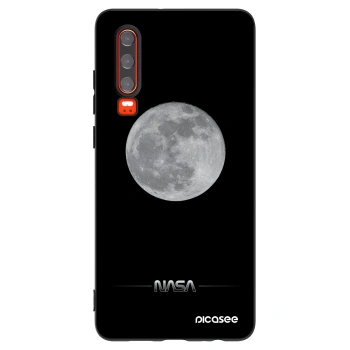 Picasee Huawei P30 Hülle - Schwarzes Silikon - Moon Minimal