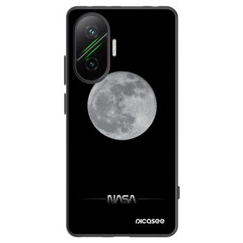 Picasee Xiaomi Poco F7 5G Hülle - Schwarzes Silikon - Moon Minimal