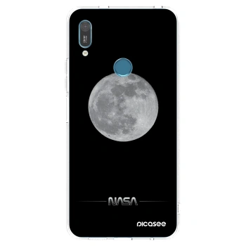 Picasee Huawei Y6 2019 Hülle - Transparentes Silikon - Moon Minimal