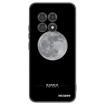 Picasee OnePlus 13R 5G Hülle - Schwarzes Silikon - Moon Minimal