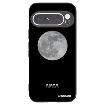 Picasee Google Pixel 9 Pro XL Hülle - Schwarzes Silikon - Moon Minimal