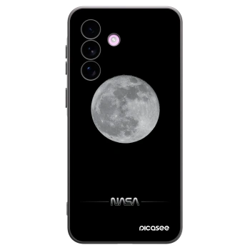 Picasee Samsung Galaxy A57 5G Hülle - Schwarzes Silikon - Moon Minimal