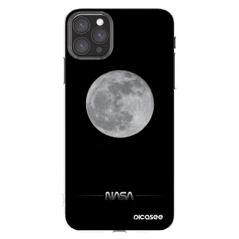 Picasee Apple iPhone 11 Pro Max Hülle - Transparentes Silikon - Moon Minimal