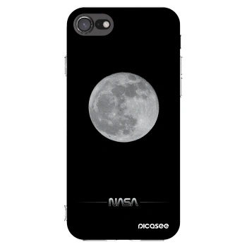 Picasee Apple iPhone 8 Hülle - Transparentes Silikon - Moon Minimal