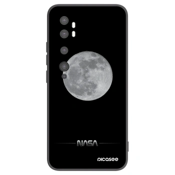 Picasee Xiaomi Mi Note 10 (Pro) Hülle - Schwarzes Silikon - Moon Minimal