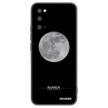 Picasee Samsung Galaxy S20 G980F Hülle - Schwarzes Silikon - Moon Minimal
