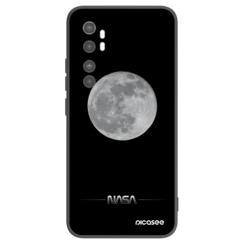 Picasee Xiaomi Mi Note 10 Lite Hülle - Schwarzes Silikon - Moon Minimal