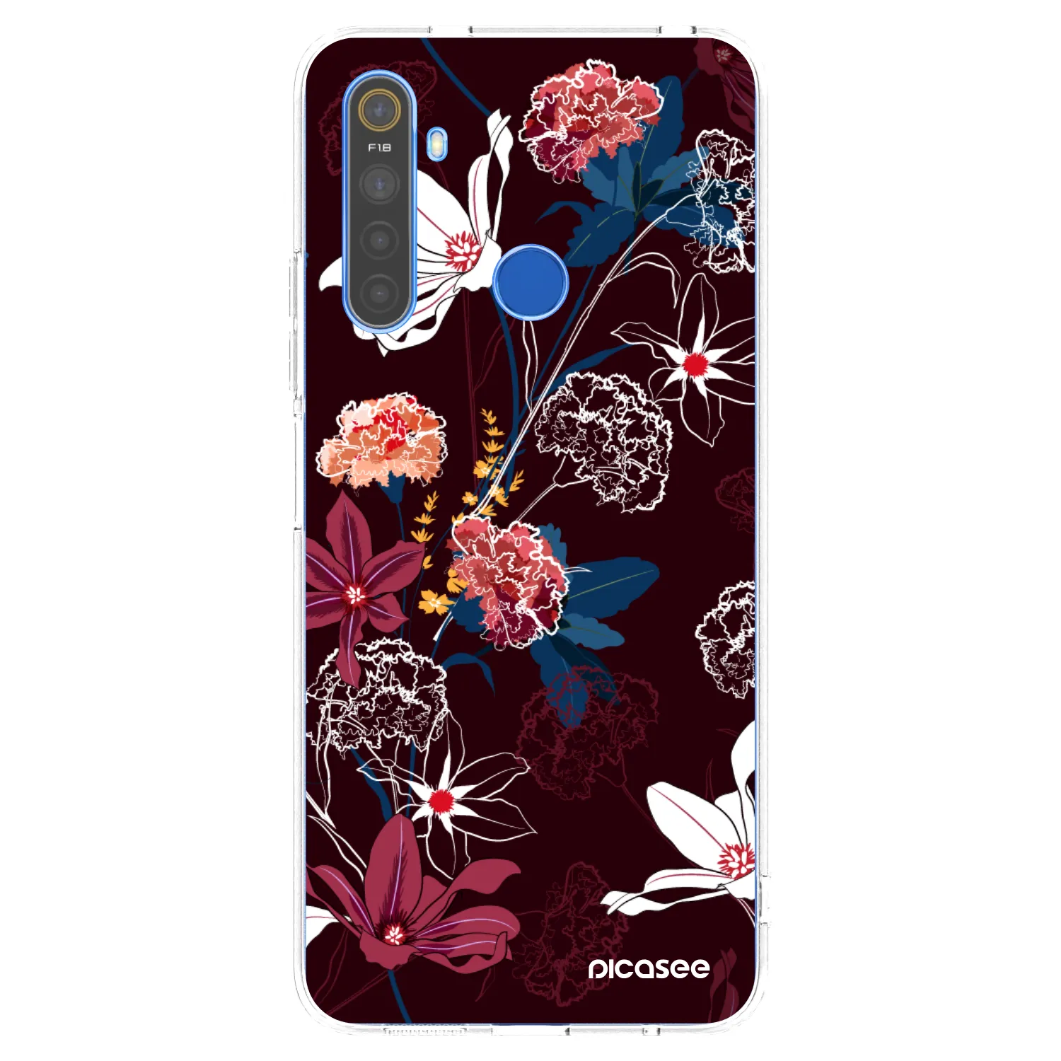 Picasee Realme 5 Hülle - Transparentes Silikon - Dark Meadow