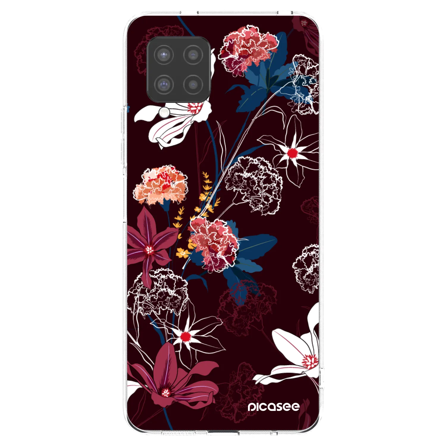 Picasee Samsung Galaxy A42 A426B Hülle - Transparentes Silikon - Dark Meadow