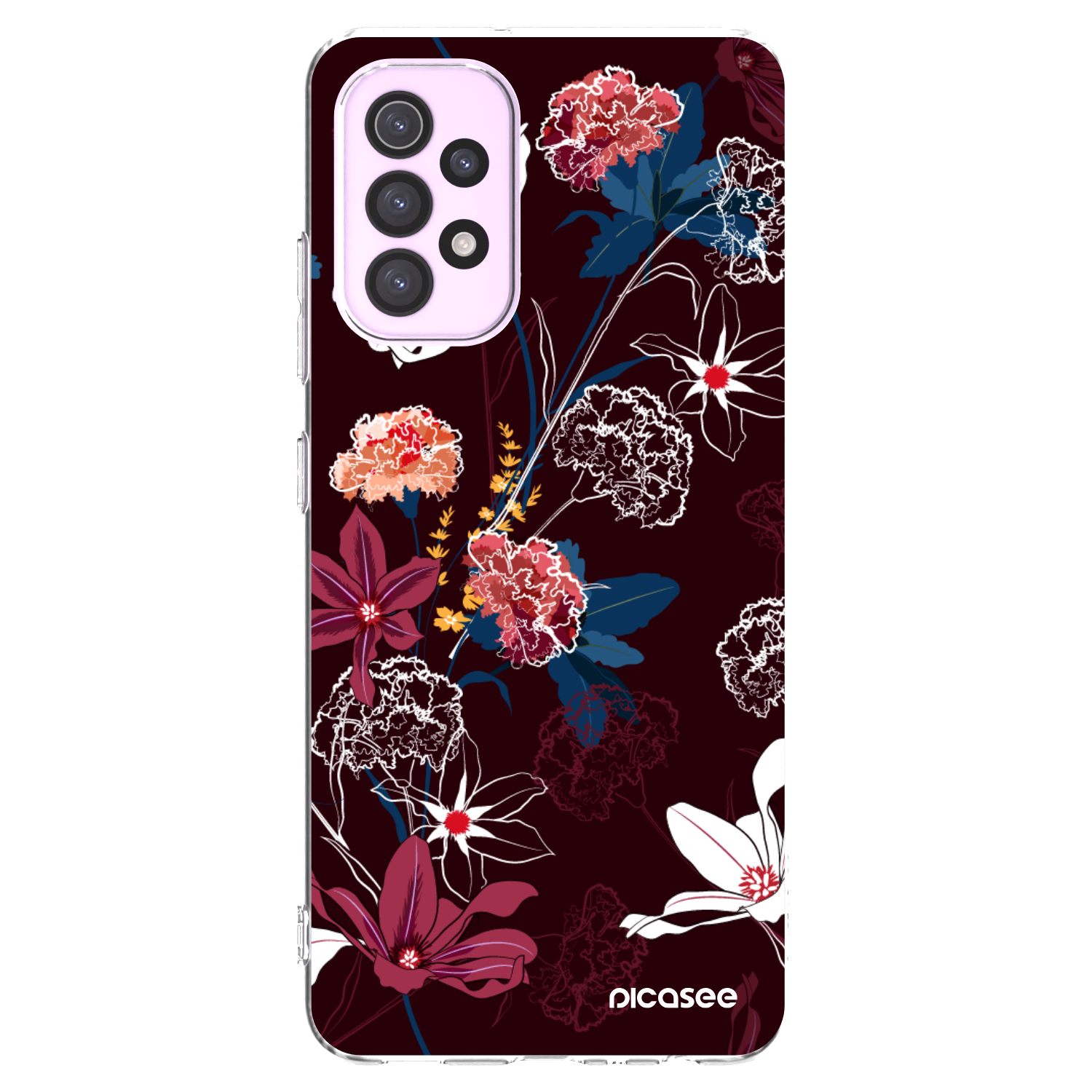Picasee Samsung Galaxy A32 5G A326B Hülle - Transparentes Silikon - Dark Meadow