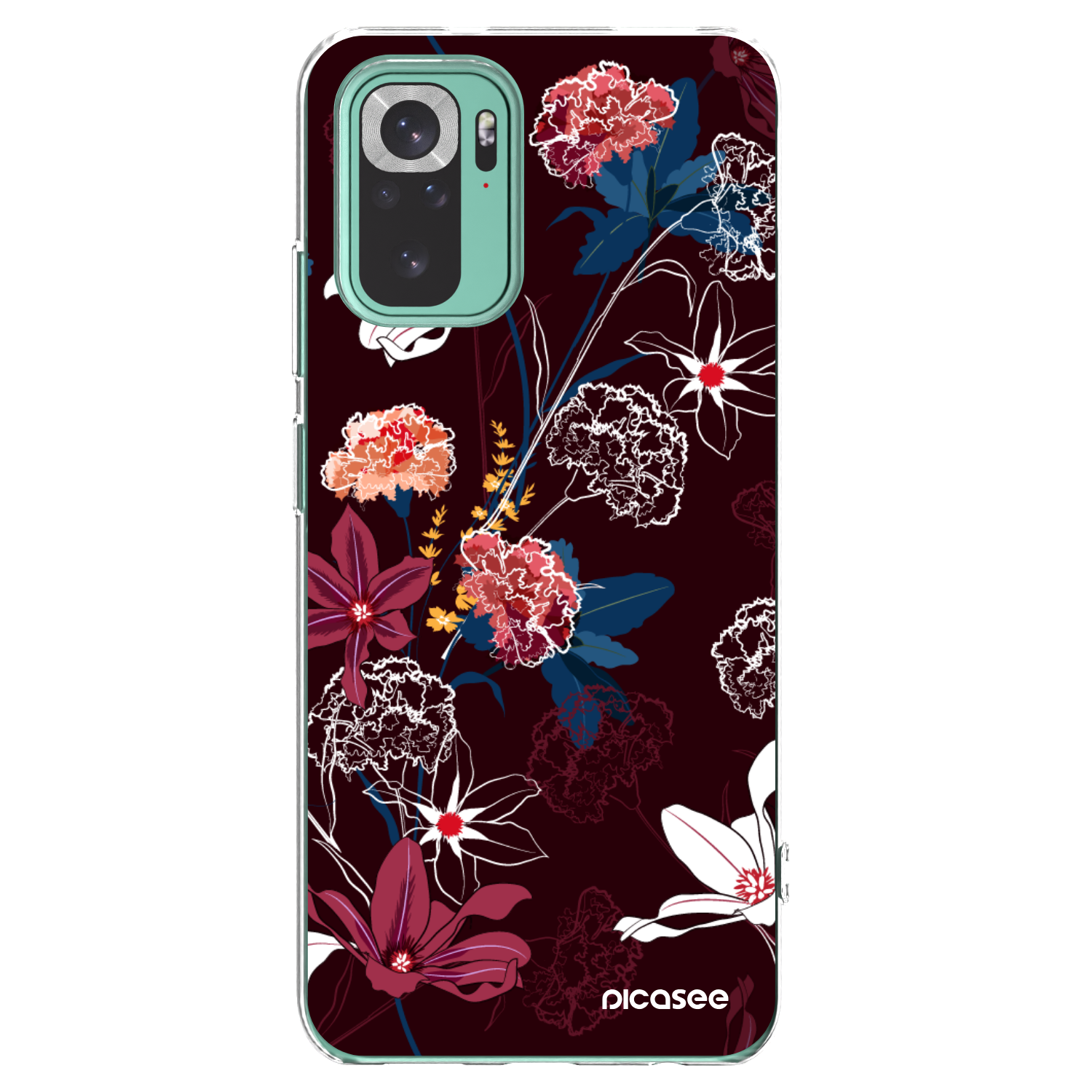 Picasee Xiaomi Redmi Note 10 Pro Hülle - Transparentes Silikon - Dark Meadow