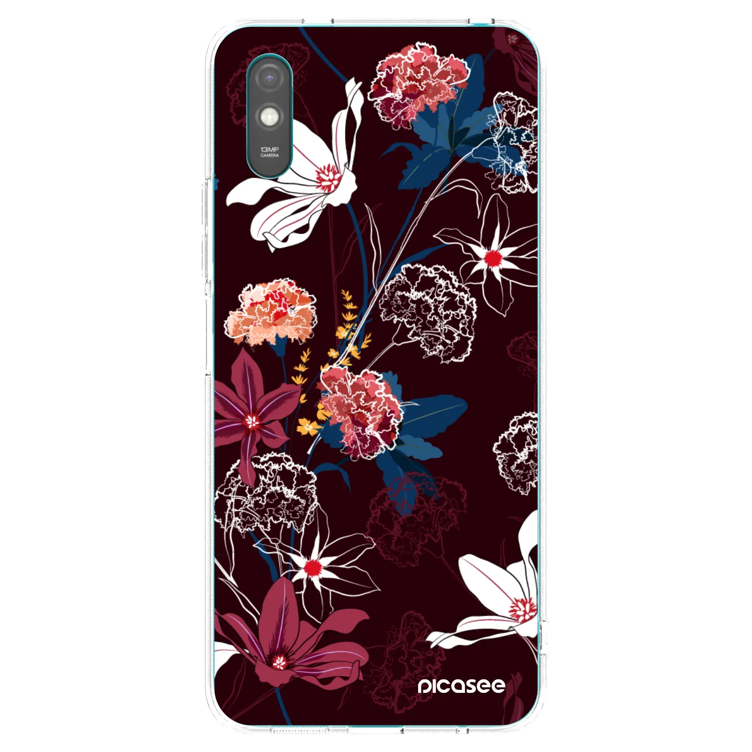 Picasee Xiaomi Redmi 9AT Hülle - Transparentes Silikon - Dark Meadow