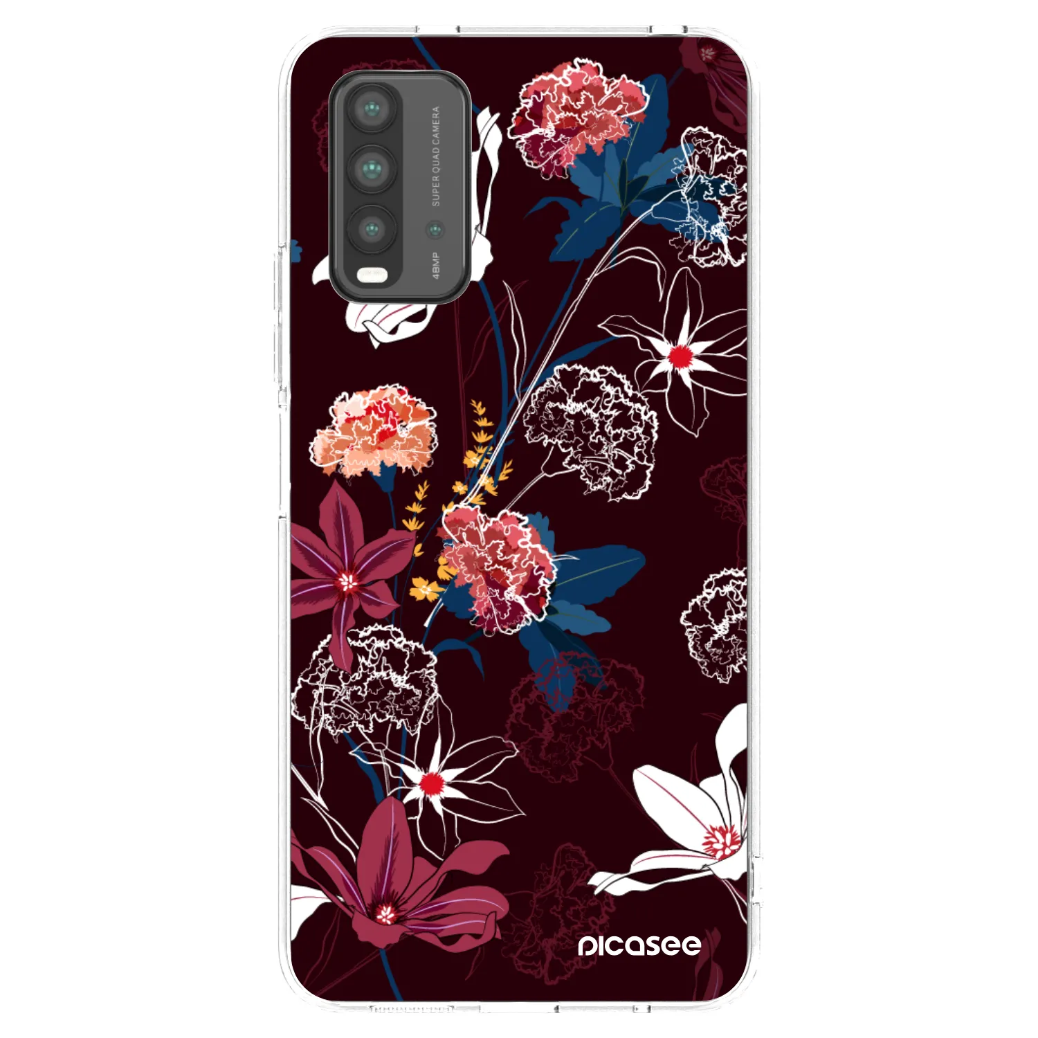 Picasee Xiaomi Redmi 9T Hülle - Transparentes Silikon - Dark Meadow