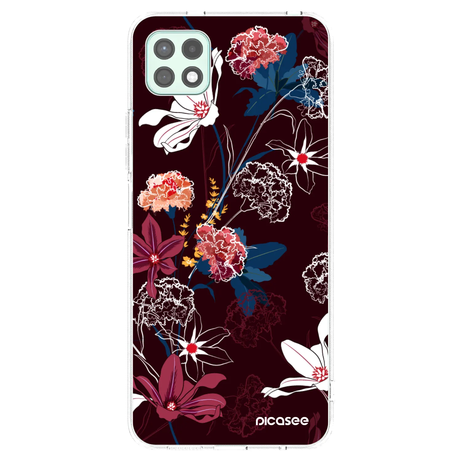 Picasee Samsung Galaxy A22 A226B 5G Hülle - Transparentes Silikon - Dark Meadow