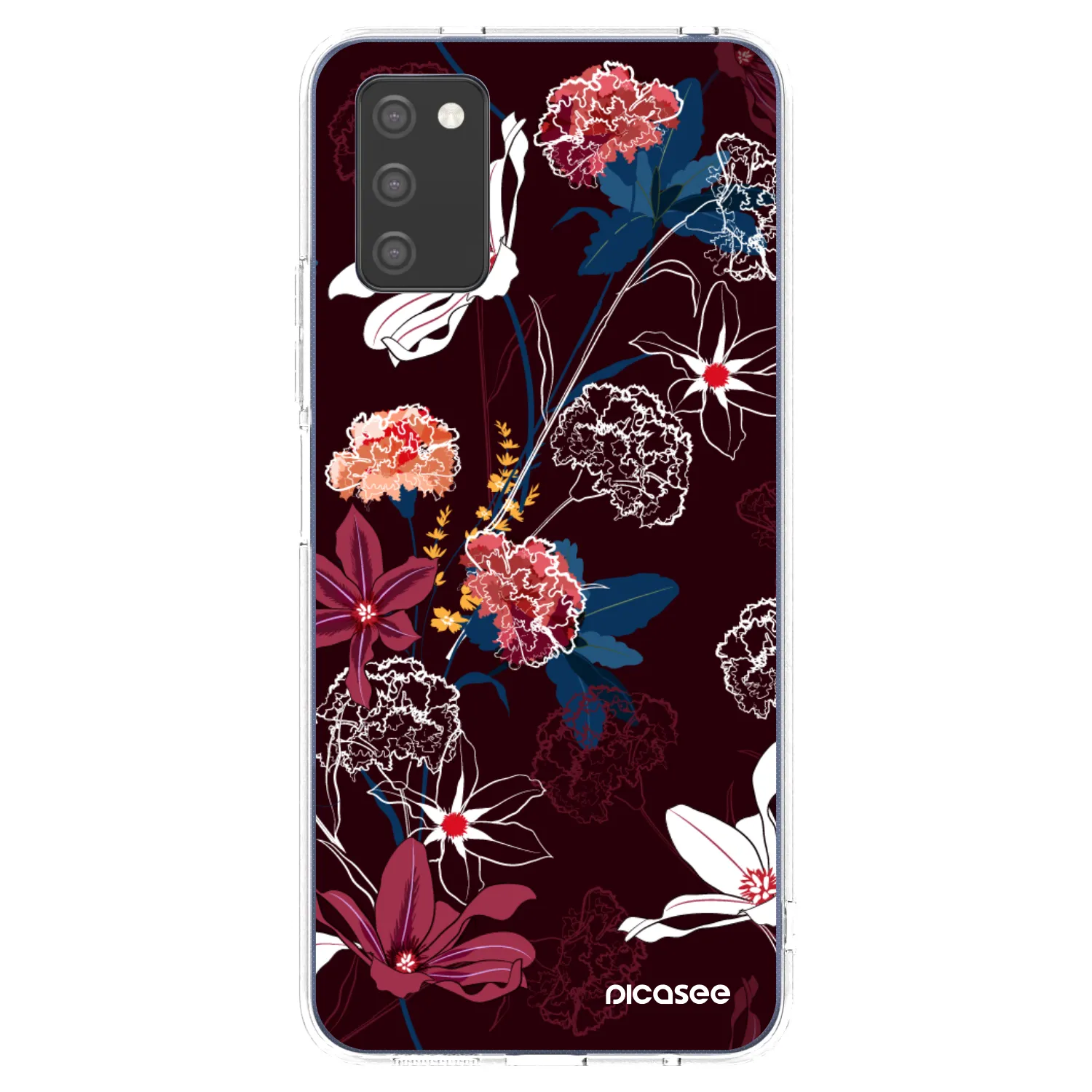 Picasee Samsung Galaxy A02s A025G Hülle - Transparentes Silikon - Dark Meadow