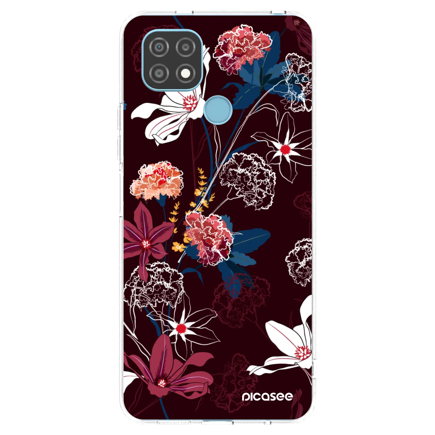 Picasee Realme C21 Hülle - Transparentes Silikon - Dark Meadow
