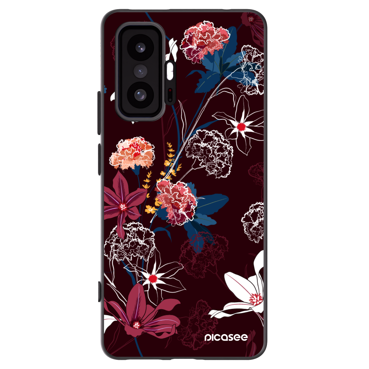 Picasee Xiaomi 11T Hülle - Schwarzes Silikon - Dark Meadow