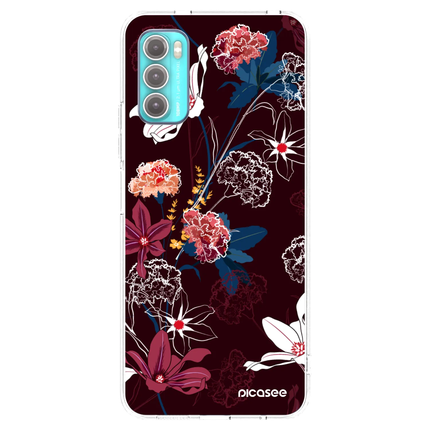 Picasee Motorola Moto G60 Hülle - Transparentes Silikon - Dark Meadow
