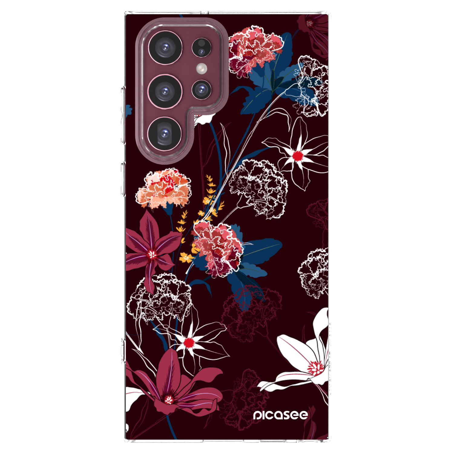 Picasee Samsung Galaxy S22 Ultra 5G Hülle - Transparentes Silikon - Dark Meadow
