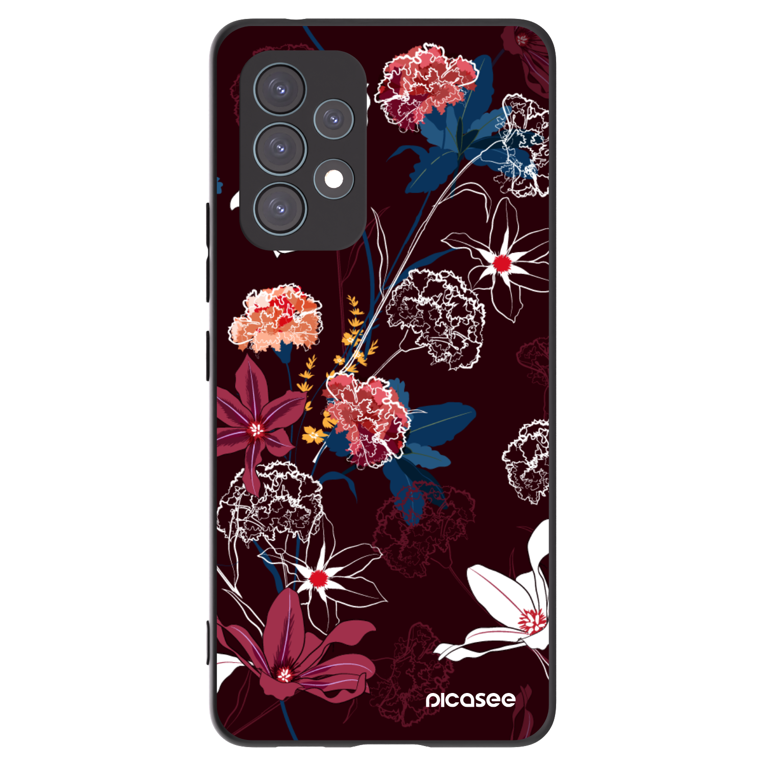 Picasee Samsung Galaxy A53 5G A536 Hülle - Schwarzes Silikon - Dark Meadow