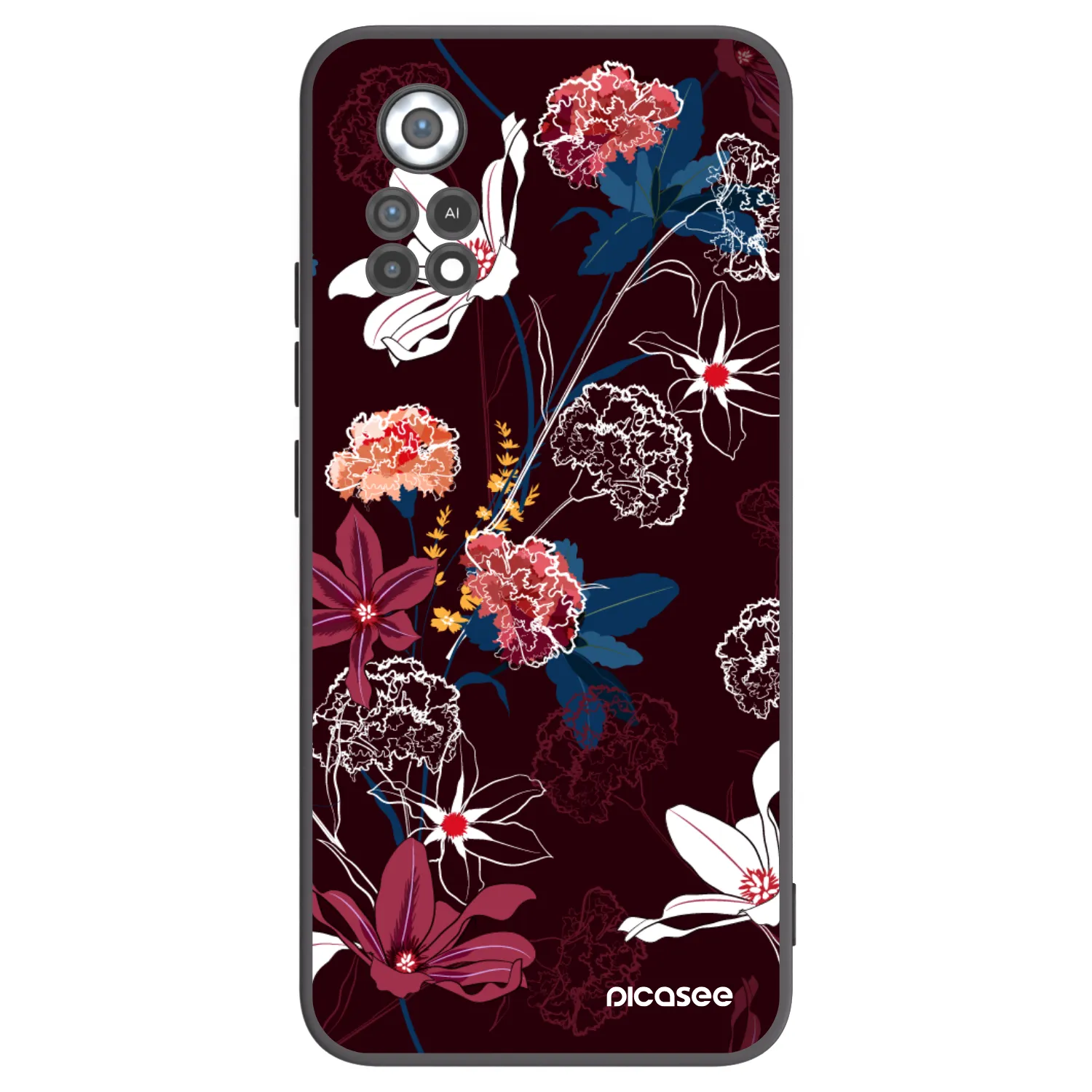 Picasee Xiaomi Poco X4 Pro 5G Hülle - Schwarzes Silikon - Dark Meadow