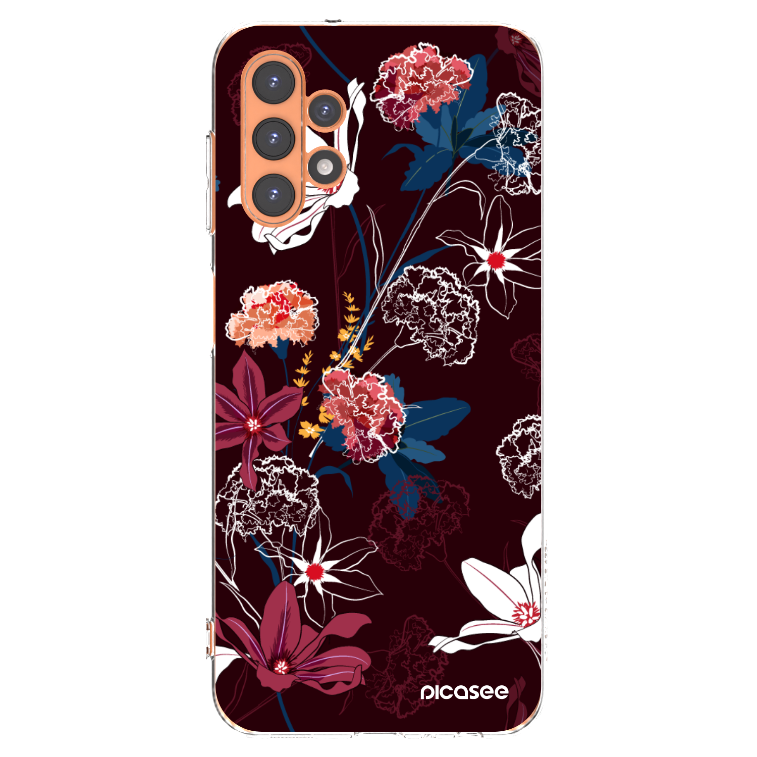 Picasee Samsung Galaxy A13 4G A135 Hülle - Transparentes Silikon - Dark Meadow