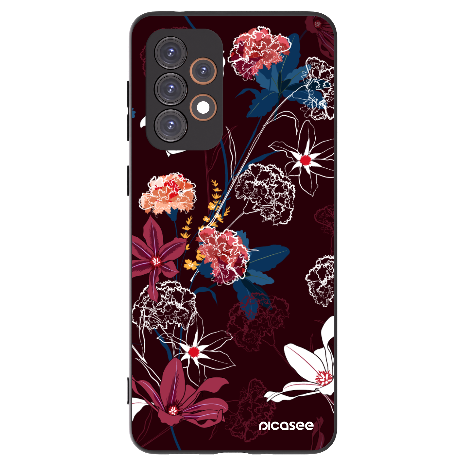 Picasee Samsung Galaxy A33 5G A336 Hülle - Schwarzes Silikon - Dark Meadow
