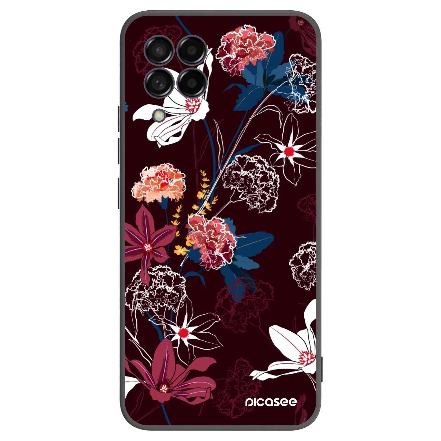 Picasee Samsung Galaxy M53 5G Hülle - Schwarzes Silikon - Dark Meadow